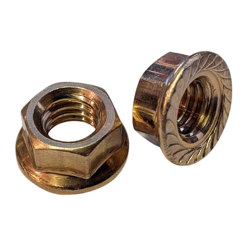 Bronze Serrated Flange Nut