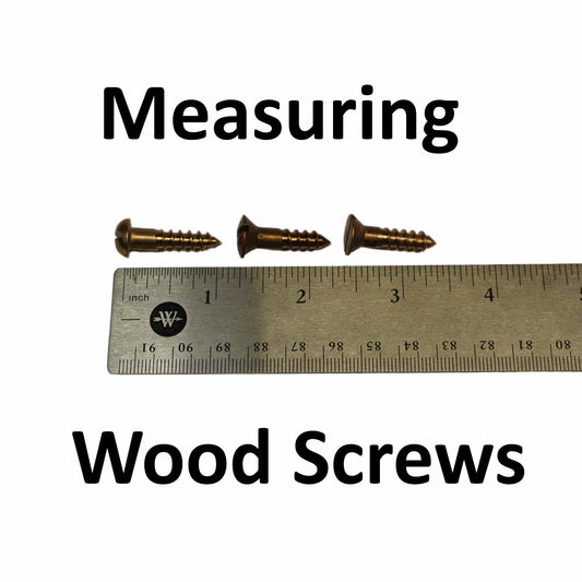 How to measure wood screw size