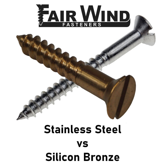 Silicon Bronze vs Stainless Steel Fasteners