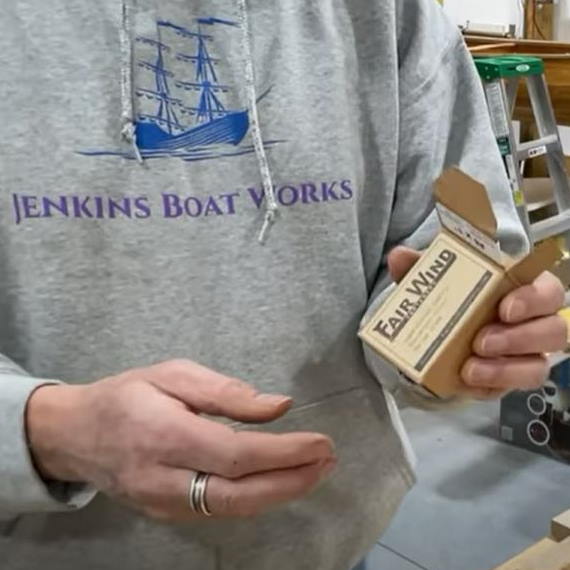 Watch Chuck Jenkins of Jenkins Boat Works fasten his canoe with Fair Wind Fasteners