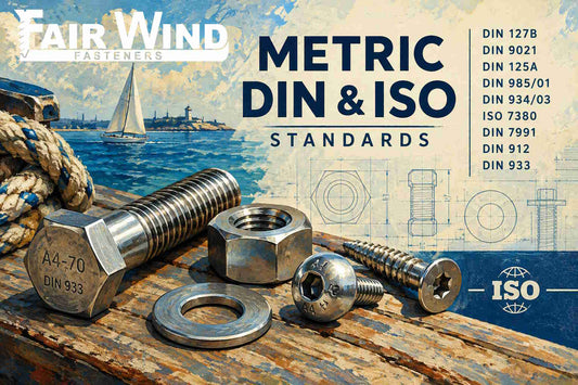 Headline Image - Metric DIN and ISO Standards for Metric Marine Fasteners