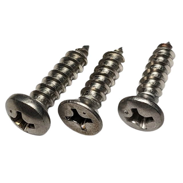 Fully Threaded Sheet Metal Screws - 316 Stainless