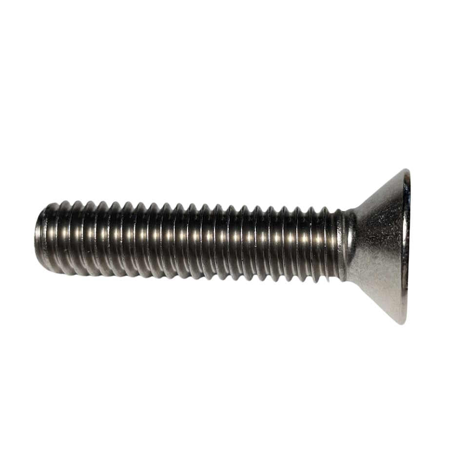 316ss Flat Head Socket Cap Screw - Side View