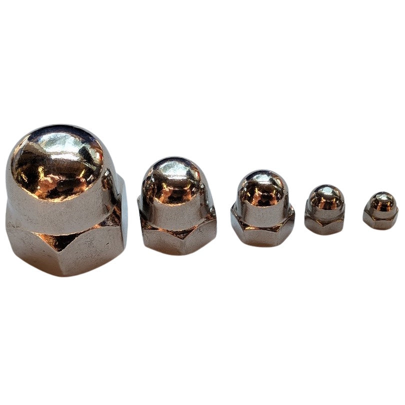 A4 DIN 1587 Metric Acorn Nuts Small to Large