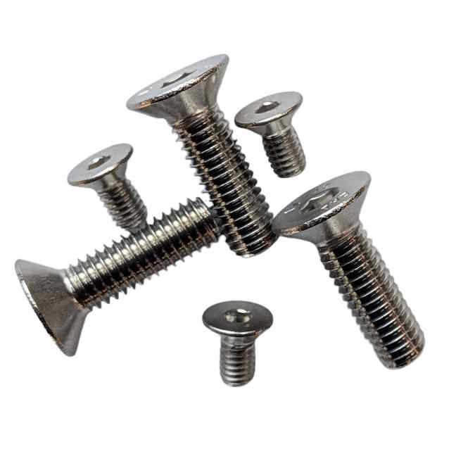 316 Stainless A4 Metric Flat Head Socket Screw