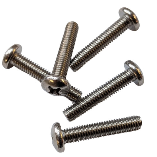 316 Stainless 10-24 x 1" Phillips / Pan Machine Screws - 300 Pieces - SURPLUS