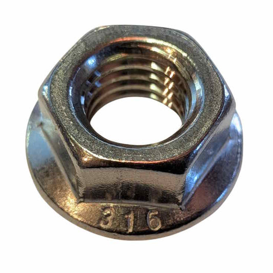 316 Stainless Steel Serrated Hex Flange Nut