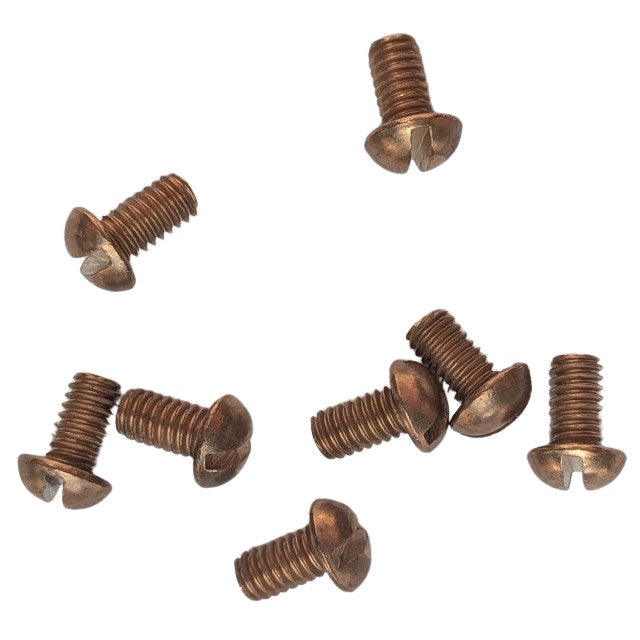 Silicon Bronze Machine Screws - 6-40 x 1/4" Slotted/Round- 1000 Pieces SURPLUS