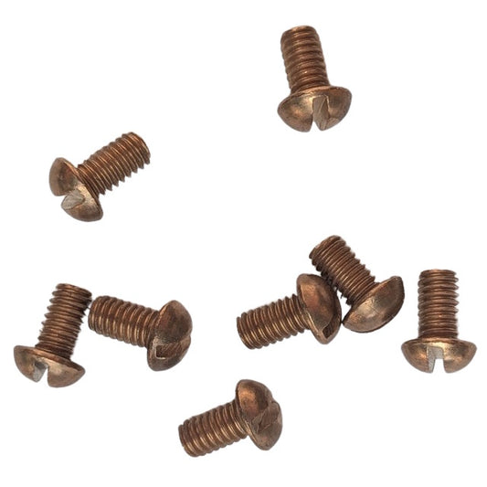 Silicon Bronze Machine Screws - 6-40 x 1/4" Slotted/Round- 1000 Pieces SURPLUS