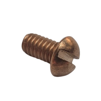 Silicon Bronze Machine Screws - 6-40 x 1/4" Slotted/Round- 1000 Pieces SURPLUS