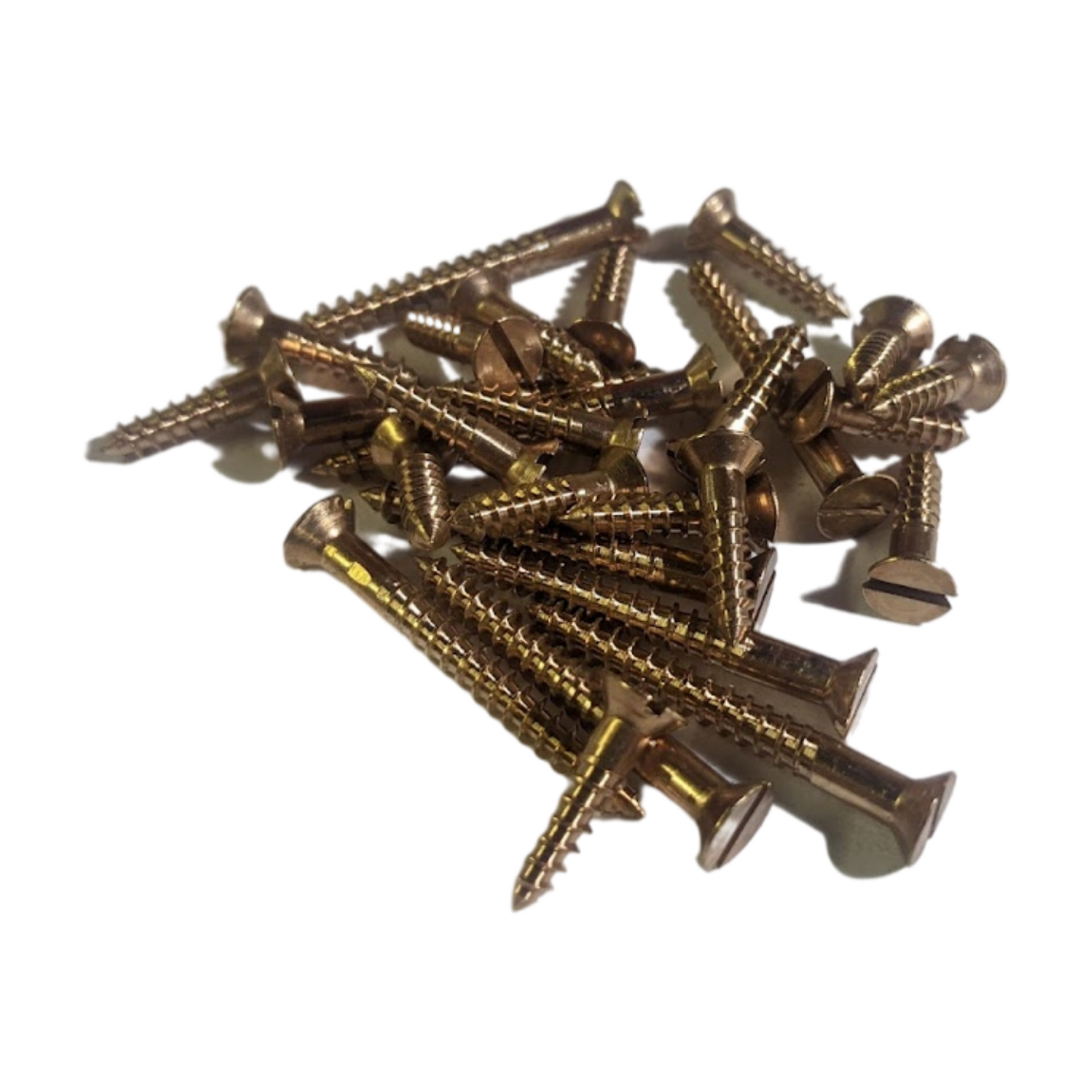 Silicon Bronze Wood Screws - Slotted/Flat