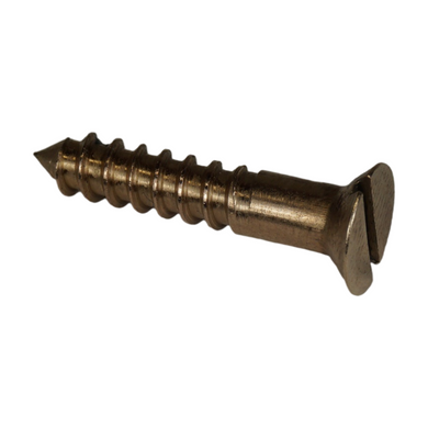 Tacoma Screw Products  #12 x 1-1/2 Flat Head Square Drive Wood Screws —  Silicon Bronze, 100/PKG