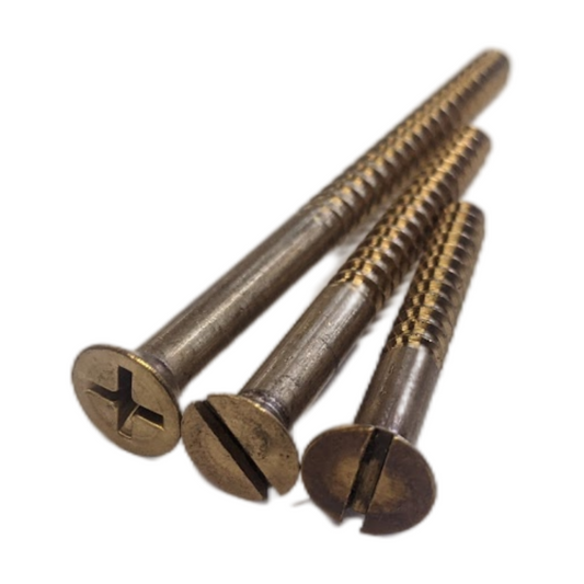 #16 Silicon Bronze Screws Frearson, Flat, Slotted