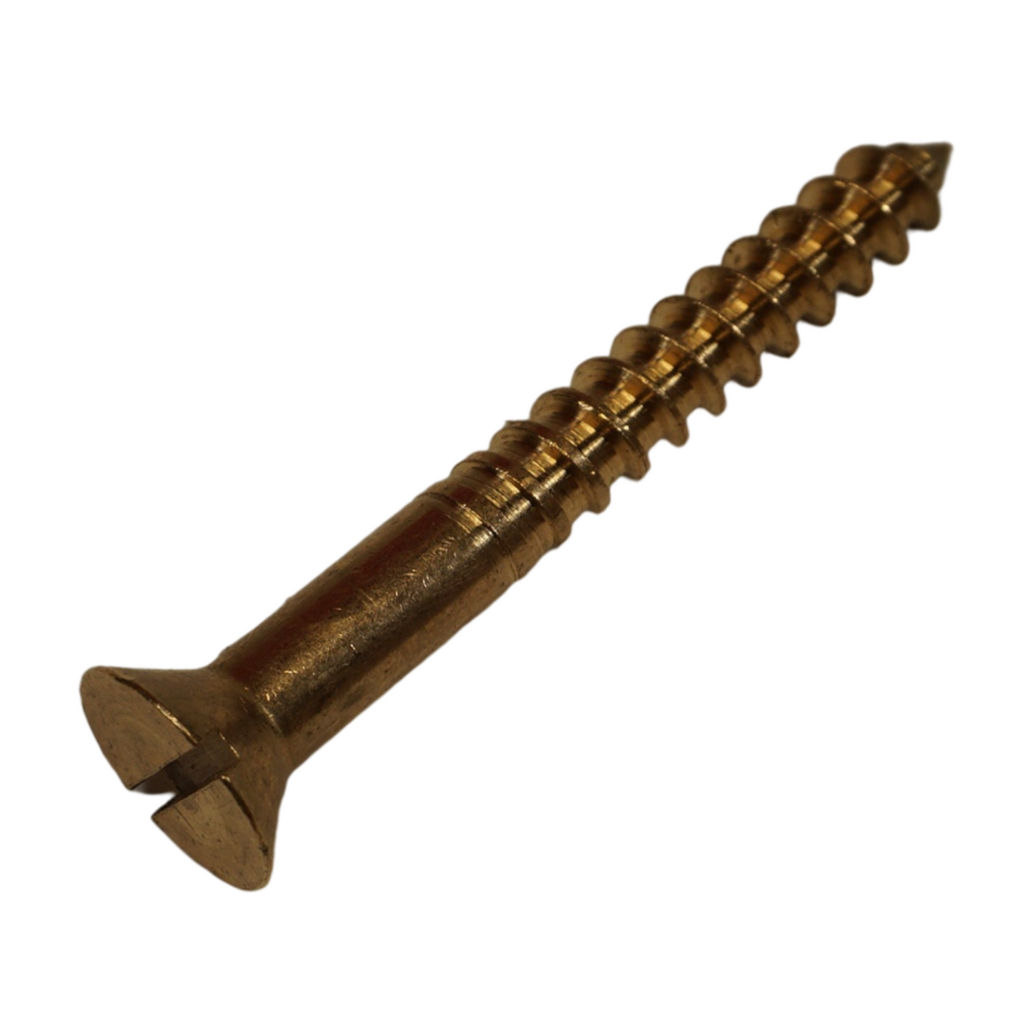 Bronze Screw - #18 - Slotted Flat Head