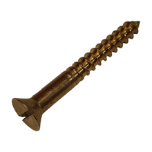 Load image into Gallery viewer, Bronze Screw - #18 - Slotted Flat Head
