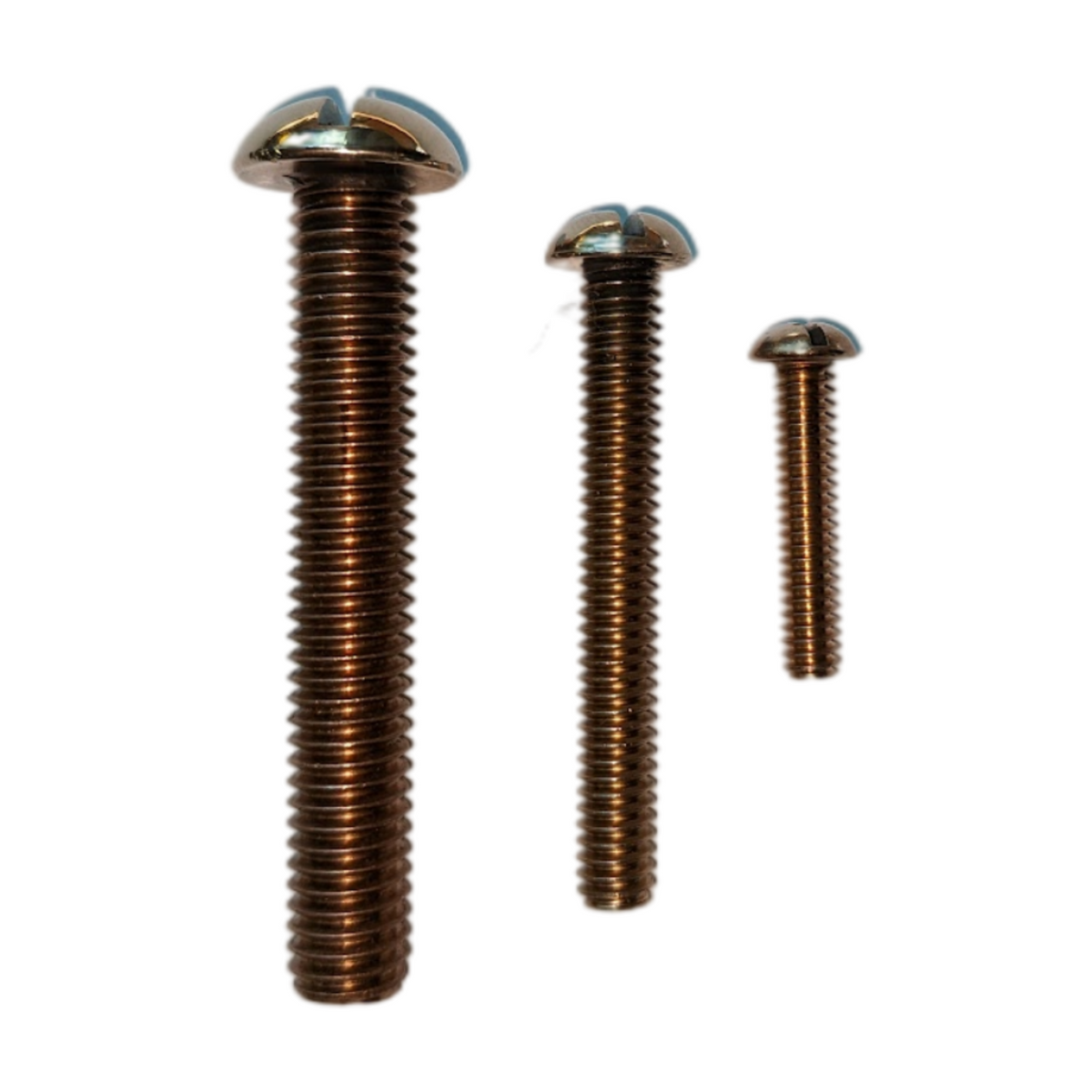 Round Head Silicon Bronze Machine Screws / Bolts Fair Wind Fasteners