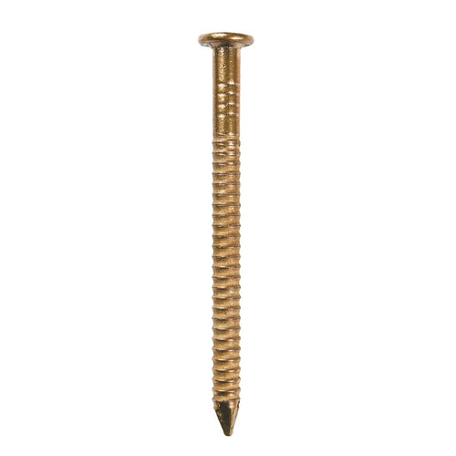 Silicon Bronze Ring Shank Threaded Nails - FairWindFasteners