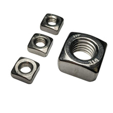 Load image into Gallery viewer, 316SS Stainless Square Nuts
